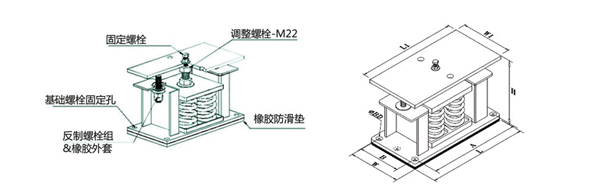 ZTF可調(diào)式彈簧減震器，上海ZTF可調(diào)式彈簧減震器，淞江ZTF可調(diào)式彈簧減震器